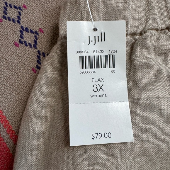 ❕NWT❕J.Jill Linen Capris - Picture 3 of 5